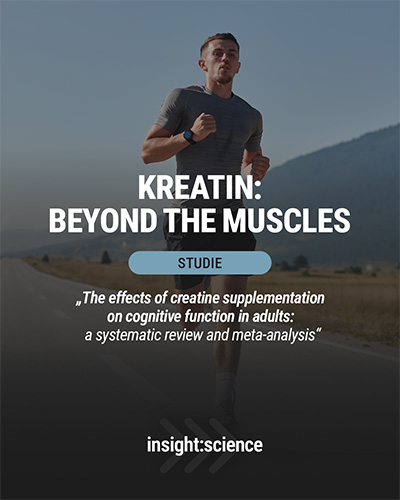 Ein Instagram-Post der Serie insight:science von Bodycult von einer Studie über die Vorzüge von Kreatin