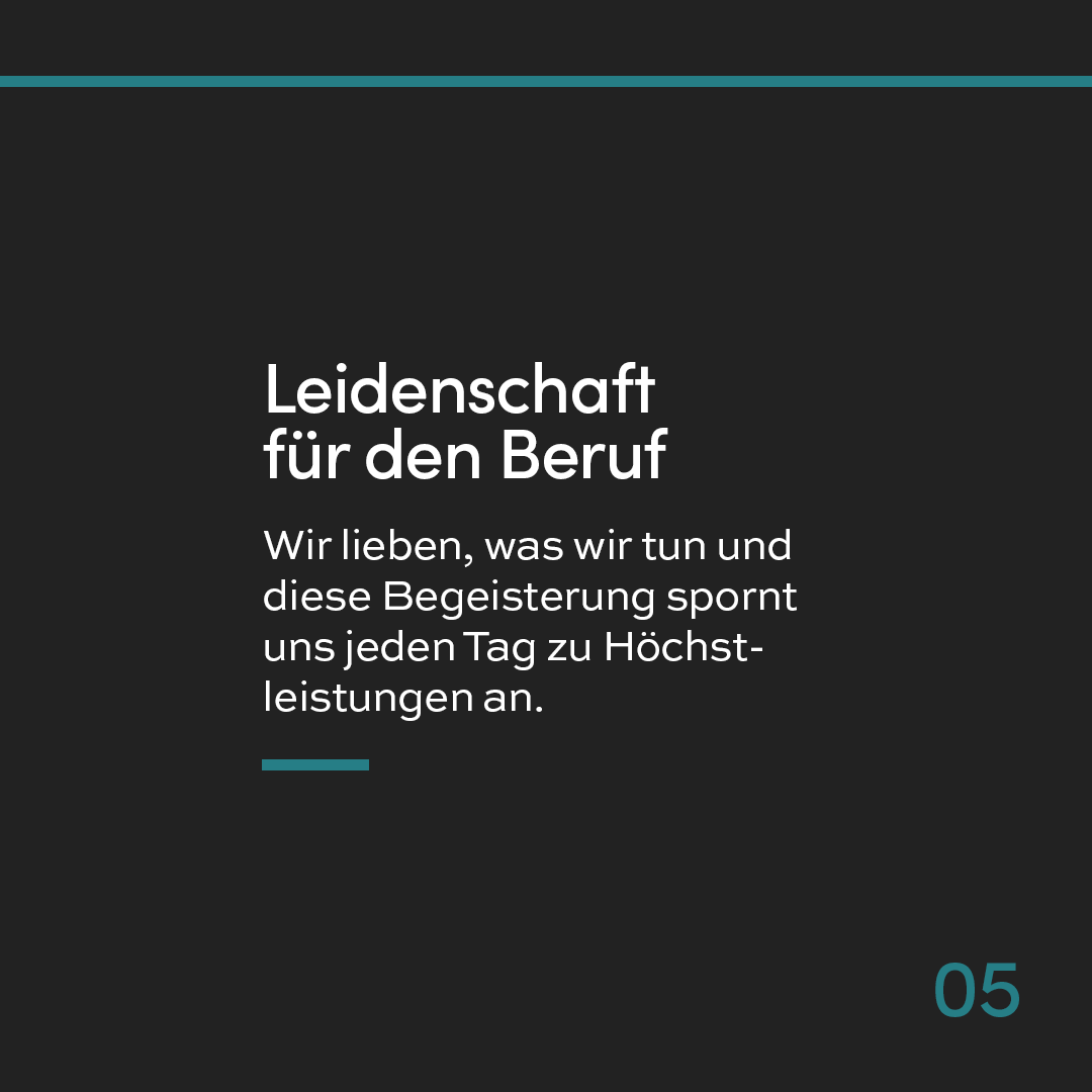 Social Media Post von Consolv auf dem der Vorteil Leidenschaft für den Beruf für Klienten beschrieben wird