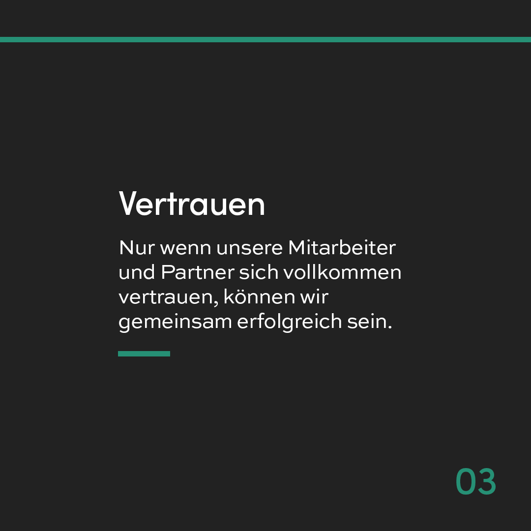 Social Media Post von Consolv auf dem der Vorteil Vertrauen für Mitarbeiter beschrieben wird