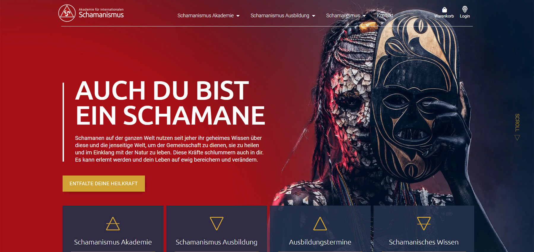 Screenshot des IACFS Headerbereichs nach der Überarbeitung der Website